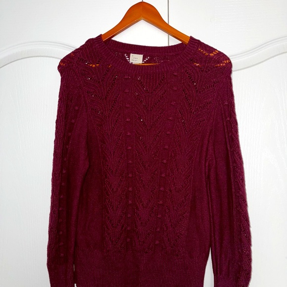 a new day Sweaters - Burgundy Women’s Sweater